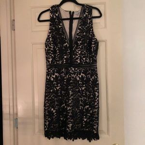 Black lace dress